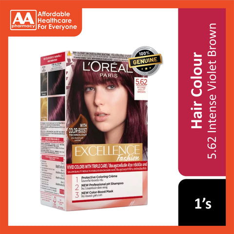 L'Oréal Paris Excellence Fashion Vivid Colours with Triple Care 5.62 Intense Violet Brown