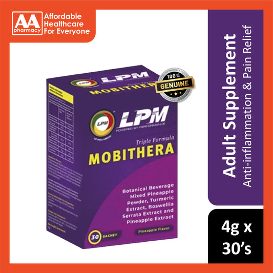 LPM Mobithera Triple Formula Botanical Beverage Sachet 4gx30's (Pineapple Flavour)