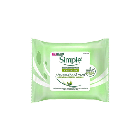 Simple Cleansing Facial Wipes 25's