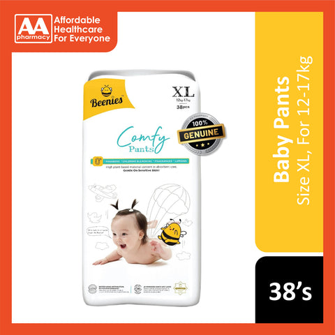 Beenies Baby Comfy Pants Size XL 38's (12-17kg) [Jumbo Pack]