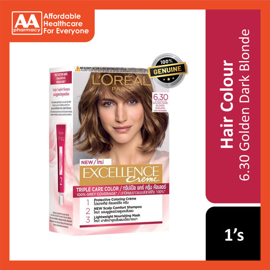 L'Oréal Paris Excellence Creme Triple Care Colour 6.30 Golden Dark Blonde