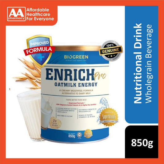 Biogreen Enrich Pro Oatmilk Energy 850g