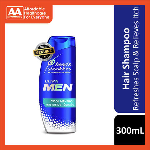 Head & Shoulders Anti-Dandruff Shampoo (Ultra Men - Cool Menthol) 300mL