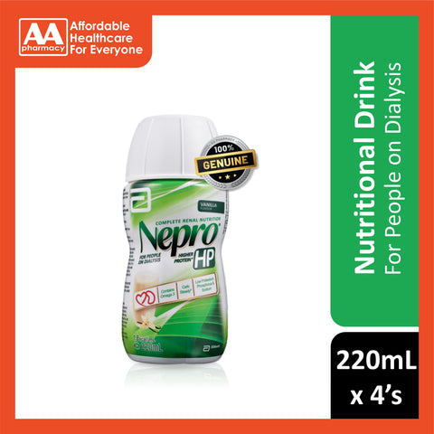 Abbott Nepro HP Complete Nutrition For Dialysis Patient (220mL X 4's)