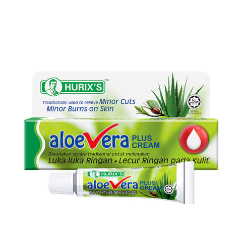 Hurix's Aloe Vera Plus Cream 13g (For Minor Cuts/Burns)