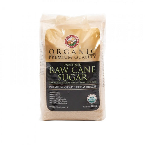 Country Farm Organic Unrefined Raw Cane Sugar 900g