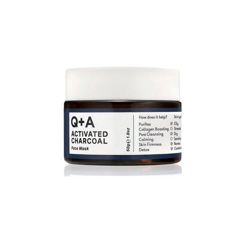 Q+A Activated Charcoal Detox Face Mask 50g