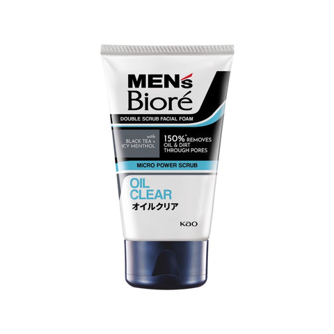 Biore Mens Double Scrub Oil Clear 100g