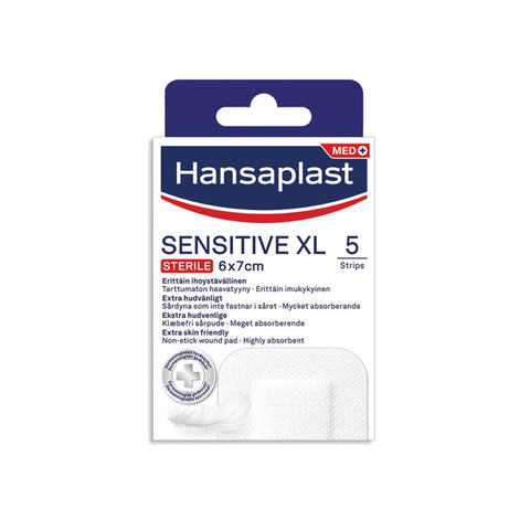 Hansaplast Sensitive Sterile XL Plaster 6cmx7cm 5's