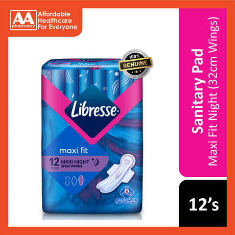 Libresse Pads (Maxi Night, 32cm Wings) 12's