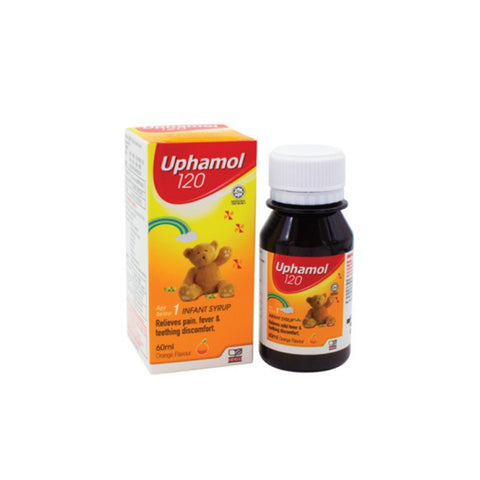 Uphamol Infant 120mg Orange Syrup 60mL