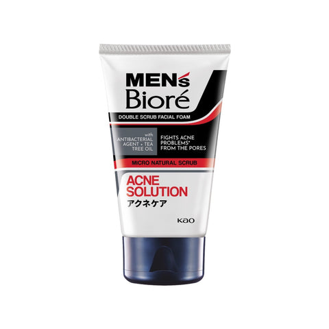 Biore Mens Double Scrub Acne Solution 100g