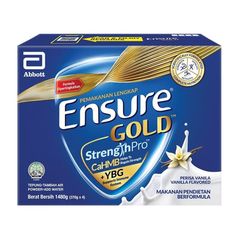 Abbott Ensure Gold StrengthPro Complete Nutrition Drink 4x370g (Vanilla Flavour)