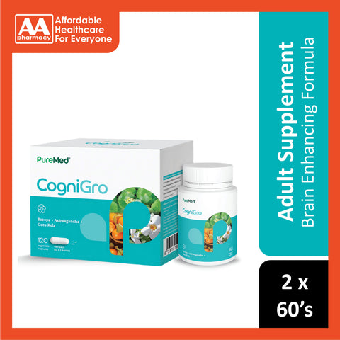 PureMed CogniGro Vegecapsule 2x60's