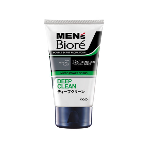 Biore Mens Double Scrub Deep Clean 100g