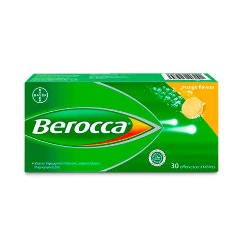 Berocca Effervescent Tablet 2x15's (Mango)