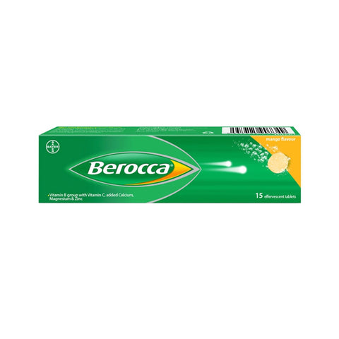 Berocca Effervescent Tablet 15's (Mango)