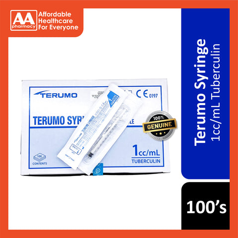 Terumo Syringe 1cc/mL 100's (Tuberculin)