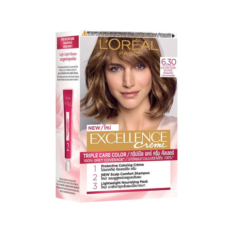 L'Oréal Paris Excellence Creme Triple Care Colour 6.30 Golden Dark Blonde