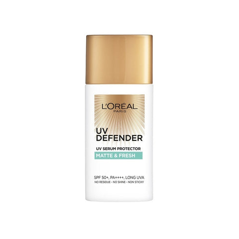 L'Oréal Paris UV Defender UV Serum Protector SPF 50+ PA++++ 50mL (Matte and Fresh with Airlicium™)