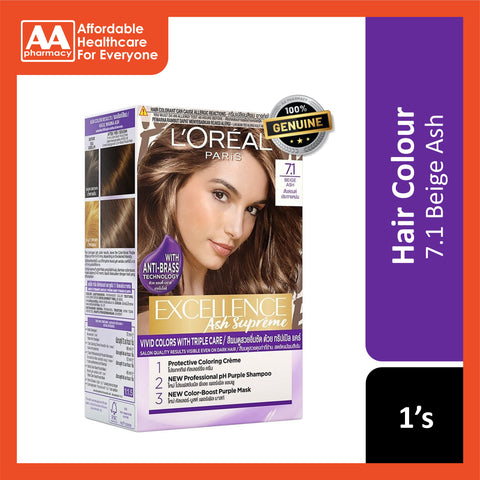 L'Oréal Paris Excellence Ash Suprême Vivid Colours with Triple Care 7.1 Beige Ash