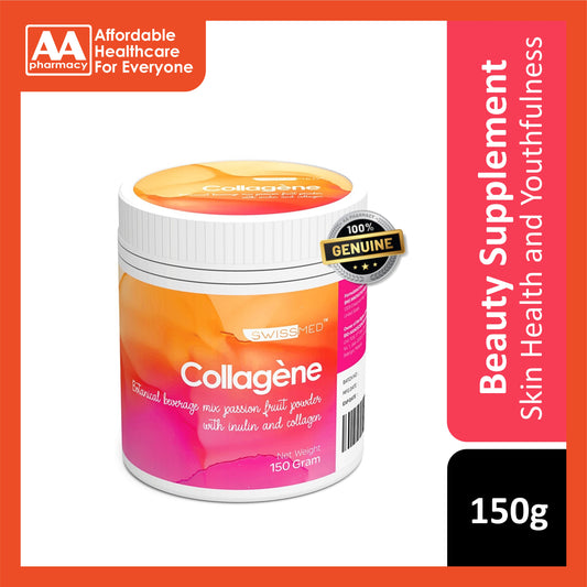 Swissmed Collagène (Inulin + Collagen) Powder 150g (Passion Fruit Flavour)