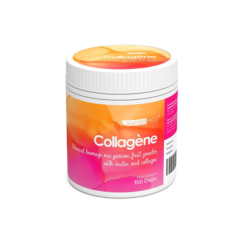 Swissmed Collagène (Inulin + Collagen) Powder 150g (Passion Fruit Flavour)