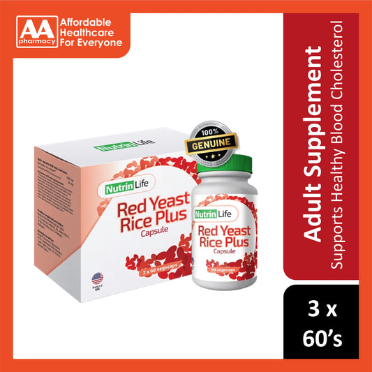 NutrinLife Red Yeast Rice Plus Vegecapsule 3x60's