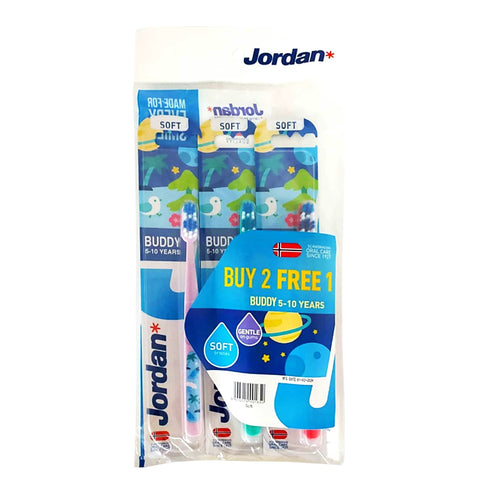 Jordan Toothbrush Buddy (Age 5 - 10Years) 2‘s+1's - Soft