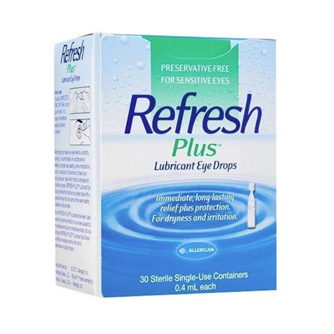 Refresh Plus Lubricating Eye Drops 0.4mLx30's (Preservative-Free)