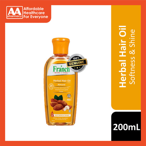 Franch Herbal Hair Oil Almond 200mL