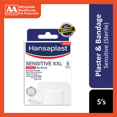 Hansaplast Sensitive XXL Sterile Plaster 8cmx10cm 5's