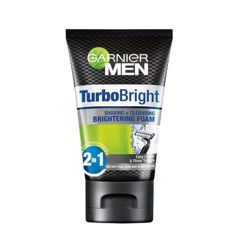 Garnier Men Turbo Bright Shaving + Cleansing Brightening Foam 100mL