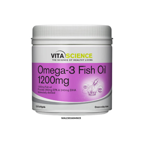 VitaScience Omega-3 Fish Oil 1200mg Softgel 120's