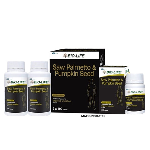 Bio-Life Saw Palmetto & Pumpkin Seed Tablet (2X100's+30's)