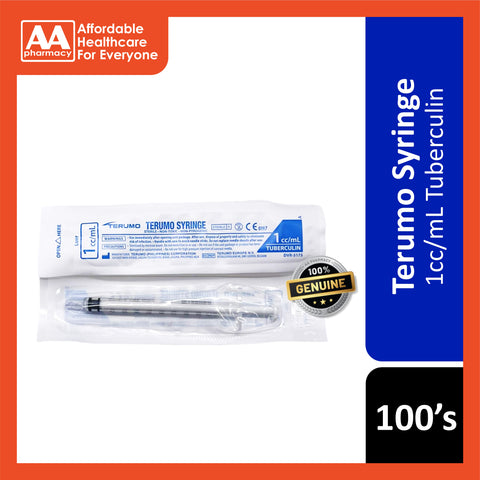 Terumo Syringe 1cc/mL 100's (Tuberculin)