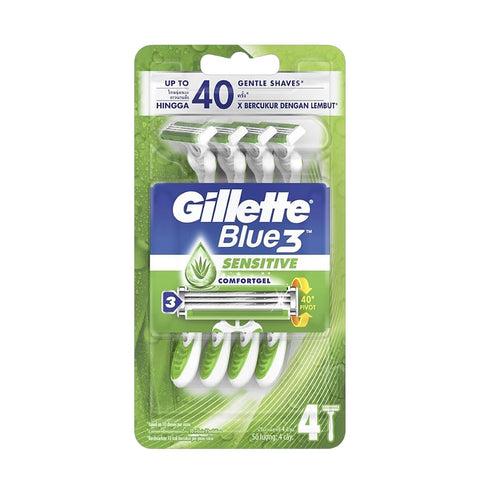 Gillette Blue 3 Sensitive Disposable Razor 4's