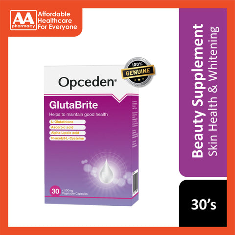 Opceden Glutabrite 500mg Capsule 30's