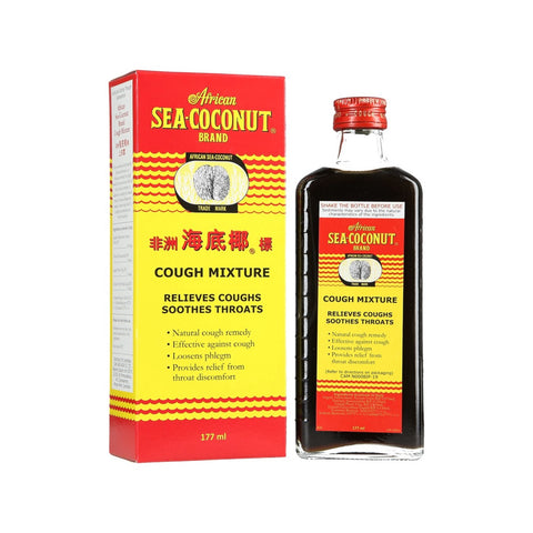 African Sea Coconut Cough Mixture 177mL (Relieves Cough and Loosening Phlegm)