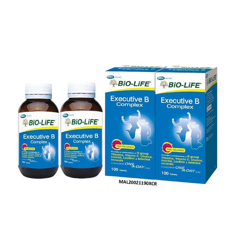 Bio-Life Executive B Complex Tablets 2x100's