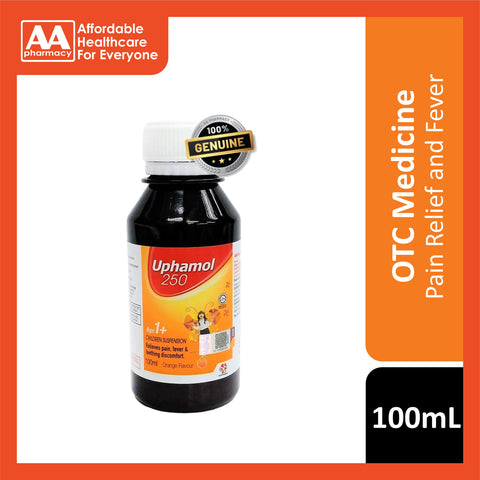 Uphamol 250mg Orange Suspension 100mL