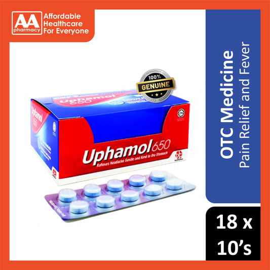 Uphamol 650mg Tablet 18x10's