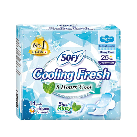 Sofy Cooling Fresh Day Ultra Slim Wings 25cm 14's