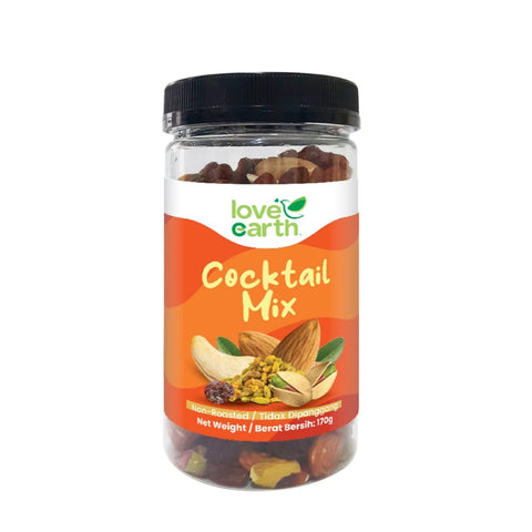 Love Earth Cocktail Mix Non-Roasted Healthy Nuts Snack 170g