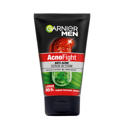 Garnier Men Acno Fight Anti-Acne Scrub in Foam 100mL