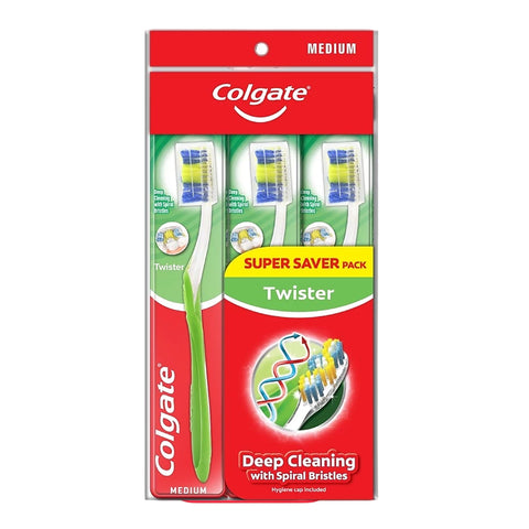 Colgate Toothbrush Twister (Medium) 3's