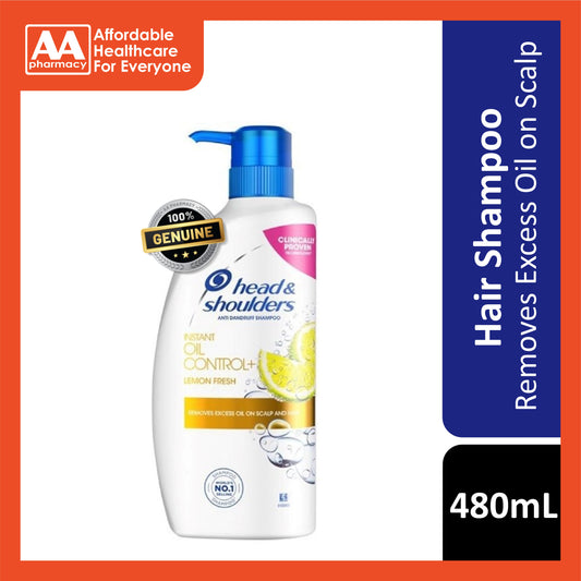 Head & Shoulders Anti-Dandruff Shampoo (Instant Oil Control - Lemon Fresh) 480mL