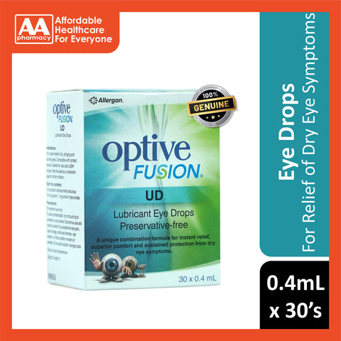 Optive Fusion UD Eye Drop (Preservative-Free) 0.4mLx30's