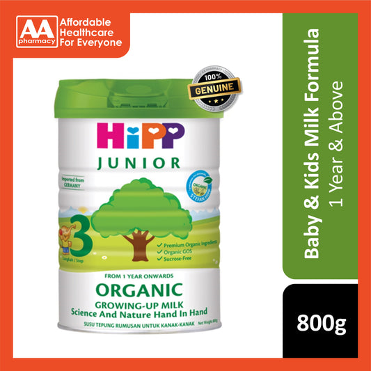 HiPP Junior Organic Growing Up Milk Step 3 800g (For Children 1 Year and Above)