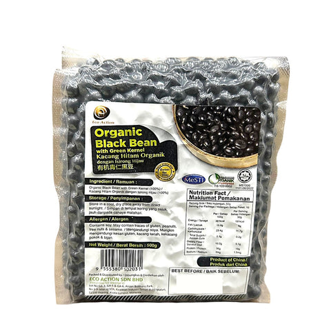 Lohas/Eco Action Organic Black Bean With Green Kernel 500g (New Packaging)